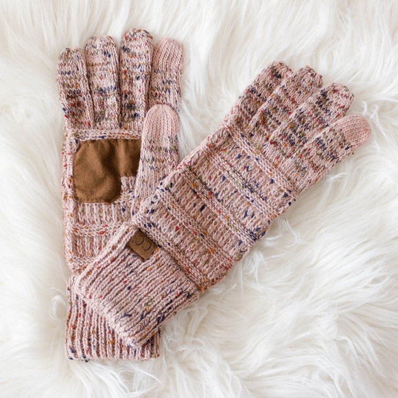 C.C Beanie Smarttips Confetti Knitted Gloves - Picture 2 of 5